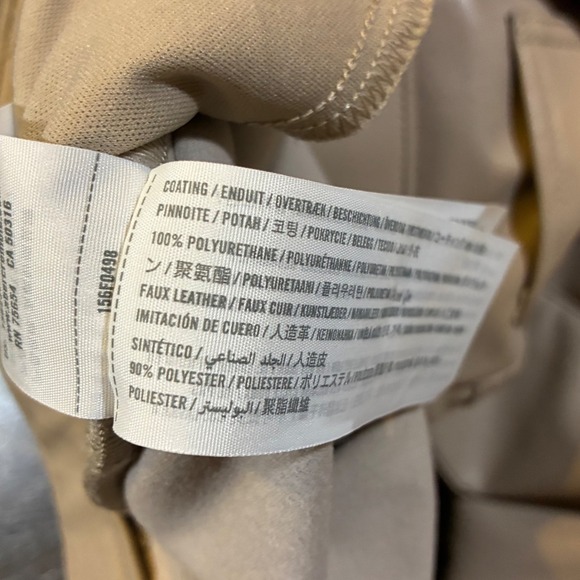 Abercrombie & Fitch Women 90s Straight Ultra High‎ Rise Faux Leather Pants 16 - Picture 6 of 9